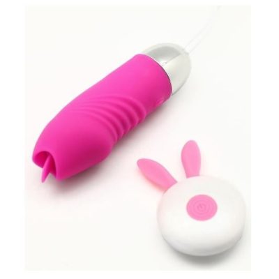 vibration-egg-bunny-remote-met-tong-roze